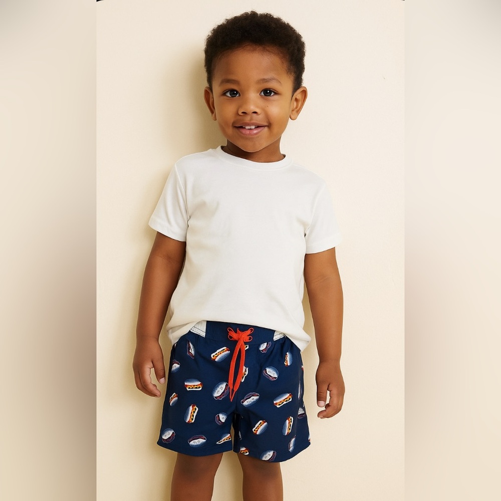 Hot dog swim trunks